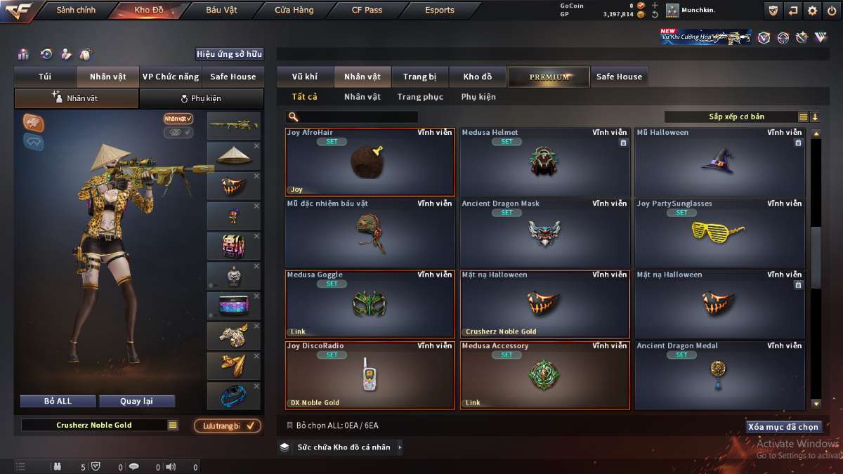 shop acc cf uy tin gia re